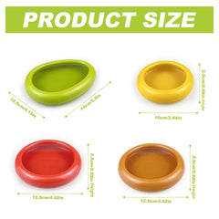 Clipore 4 Pack Silicone Fresh Food Storage Boxes, Reusable Pods for Fridge, Ideal for Avocados, Garlic, Lemons, Tomatoes, and Onions, Send Goods from Local Warehouse
